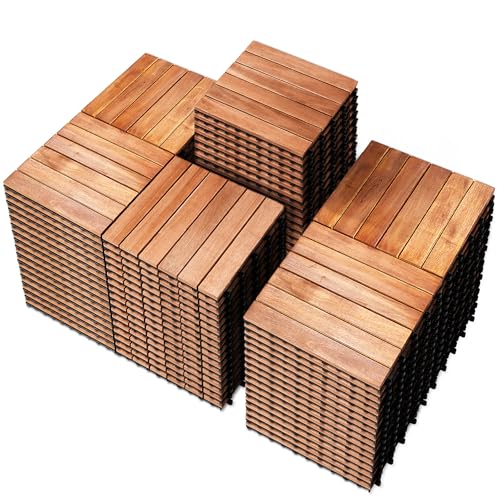 PrimeZone Solid Acacia Wood Tiles