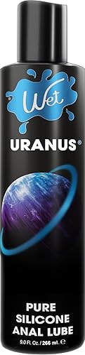 Wet Uranus  Lubricante sexual anal íntimo con base de silicona de 9 onzas lubricante personal de lujo más duradero para hombres mujeres y parejas