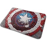 Liumt Bienvenido Felpudo Retro Logotipo de Capitán América