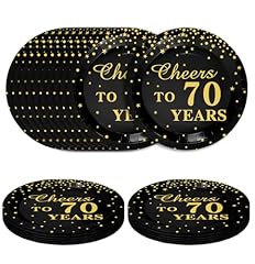cheers to 70 years paper plates