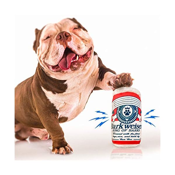 Barklight Barkweiser Two Pack Plush Squeaky Dog Toys Funny Drink Parody Barklight Barkweiser Two Pack Plush Squeaky Dog Toys Funny Drink Parody