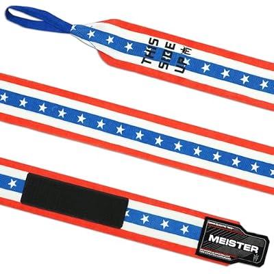 Meister Adult 180 Semi-Elastic Hand Wraps for MMA & Boxing (Pair)