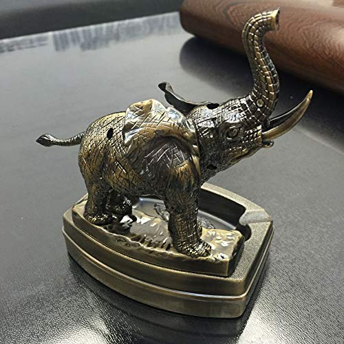 Encendedor de mesa elefante recargable de butano miniatura 4