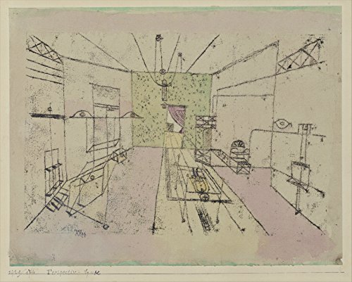 Cuadro Paul Klee Phantom Perspective mediano mate con marco negro 2