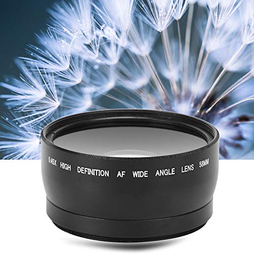 Lazmin Weitwinkel-Makroobjektiv, Advanced 58MM 0,45X Digitalkameraobjektiv Ersatz Ausgestattet mit Objektivtasche… – Bild 6