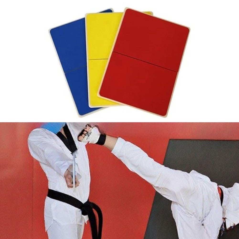 Tavola Taekwondo Riusabile Gialla 31cm per Bambini