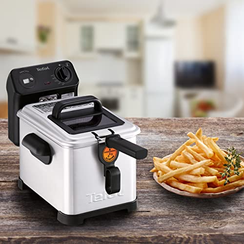 Tefal Filtra Pro FR5160 Friteuse - Capaciteit van 4L waar in een keer 1,3 kg frietjes - 2400 W vermogen - Regelbare thermostaat - Zwart, Roestvrij Staal - Afbeelding 4