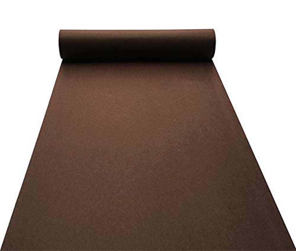 Flooring Store Red Carpet Nylon Wool Mat for Floor Hall, Marriage Ceremony, Functions, Religious Events or Programme 5x7 Feet Brown Color