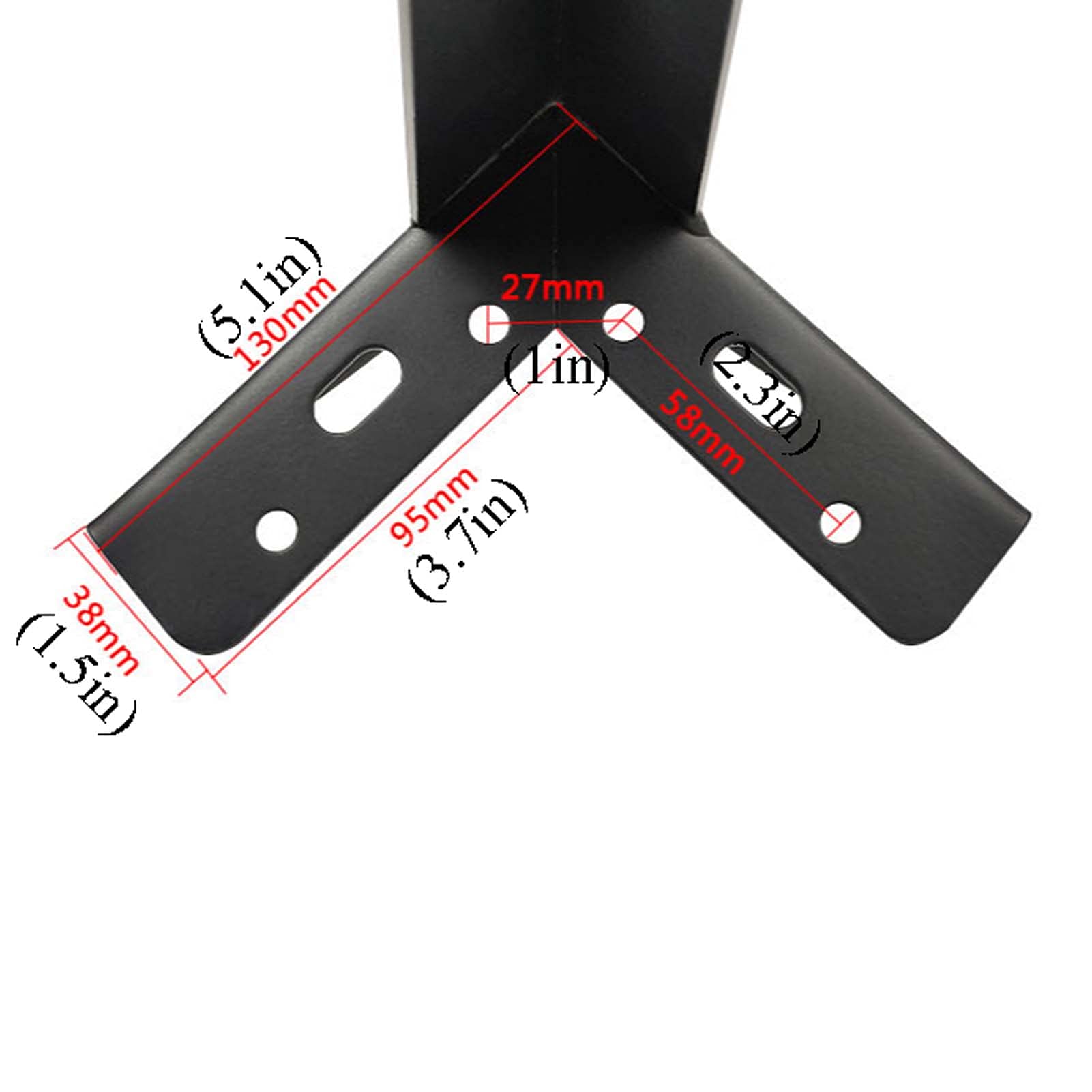 Piedi per Mobili in Metallo, Gambe per Mobili Cucina, Piedini per Mobili Acciaio, Gambe da Tavolo Industrial, Altezza 15 Cm, per Armadio, Divano, Sedia, Tavolino