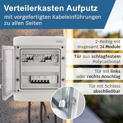 Sicherungskasten Intratec Aufputz IP65 für Elektroinstallationen