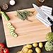 John Boos Chop-N-Slice Series Rectangular Wooden Maple Cutting Board 20”x15” – 1.25” Thick, 10-lb Reversible Butcher Block with Eased Corners & Edge-Grain – Made in the USA