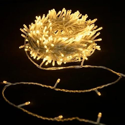 VoltShine 5 Metre 3AA Battery Warm White Flat LED String Lights Ideal for Indoor and Outdoor Decoration