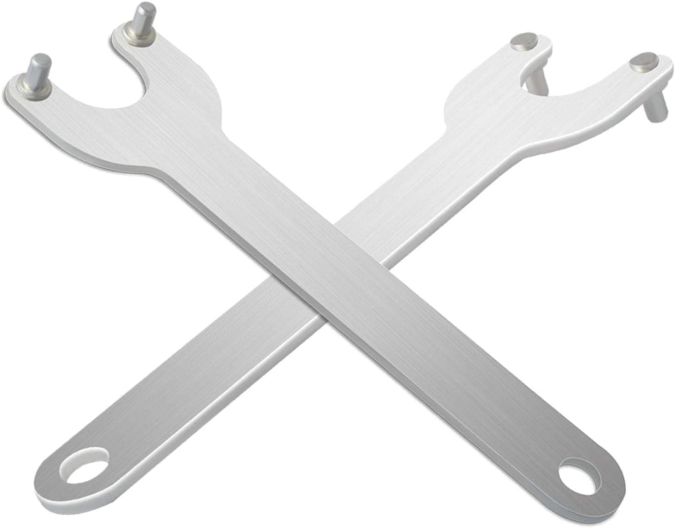 Tuckaner AG452K Wrench fits Ryobi Angle Grinder Replacement Tool Part 039028001052 039028007053 (2pcs), Silver