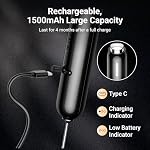 InstaWhisk Milk Frother with Variable Speed, Rechargeable Coffee Frother Wand with Detachable Double Whisk, Drink Mixer Handheld Electric Stirrer for Latte, Cappuccino, Matcha, Almond Milk, Protein