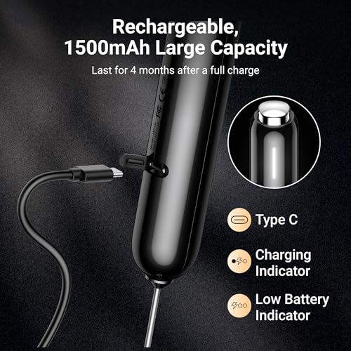 InstaWhisk Milk Frother with Variable Speed, Rechargeable Coffee Frother Wand with Detachable Double Whisk, Drink Mixer Handheld Electric Stirrer for Latte, Cappuccino, Matcha, Almond Milk, Protein by Typhur - Used condition - Image 3