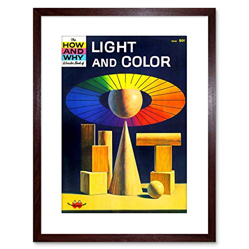 9x7 '' SCIENCE BOOK HOW WHY LIGHT COLOR CHILDREN FRAMED