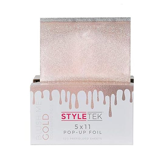 Styletek 5 x 11 hojas preplegadas de aluminio rubor dorado