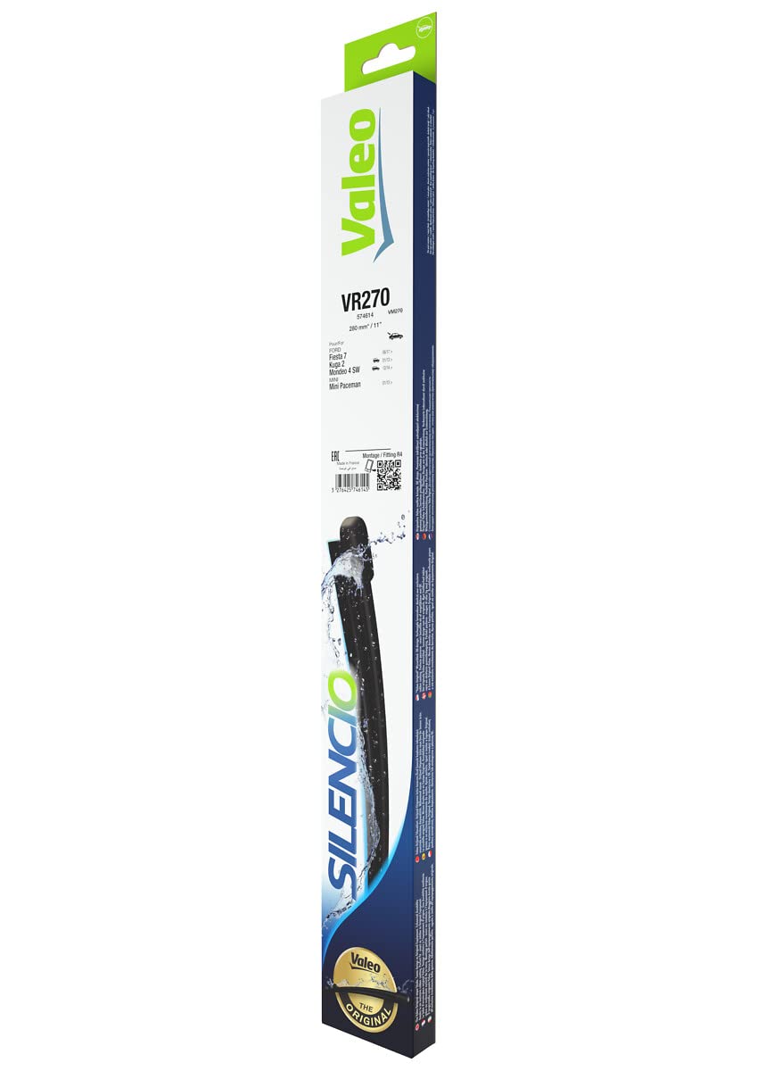 VALEO Silencio Tergicristalli VF885 Kit di Spazzole tergicristallo originali Flat Blade ad Alte Prestazioni, Maggior Visibilità su Strada 680mm/680mm Anteriore Confezione da 2 577885