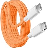 KP TECHNOLOGY Fast Charger Cable For iPhone 17/17 Pro / 17 Pro Max/iPhone Air / 16e / 16/16 Plus / 16 Pro / 16 Pro Max / 15 / Plus/Pro/Max/iPad, 60W Charging Cable (ORANGE, 1M)