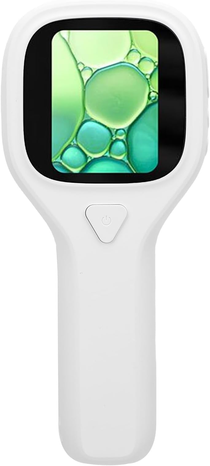 Focket Handheld Digital Microscope, 500X Magnification 2MP HD Camera 2 Inch Screen, Mini Microscope with 6 LED Lights for Kids 8 12 Portable