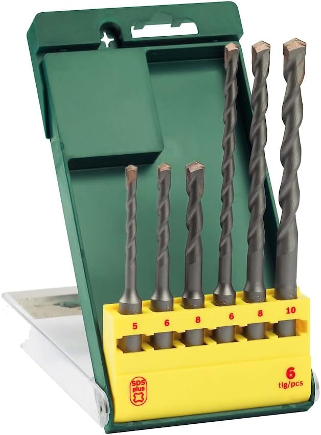 Bosch 6-Piece Sds-PlUS Hammer Drill Bit Set Accessories, 2607019447