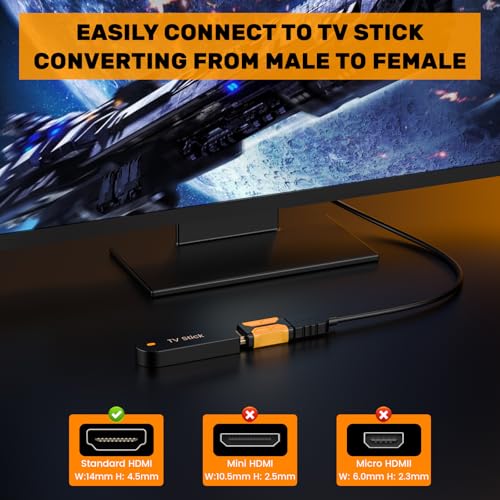 MOGOOD HDMI Coupler 8K, HDMI 2.1 Female to Female Adapter, Support 3D 8K@60Hz/4K@120Hz UHD HDR eARC for Cinema, projectors, TV, PC, Monitor, Game Console, 2 Pack - Thumbnail 4