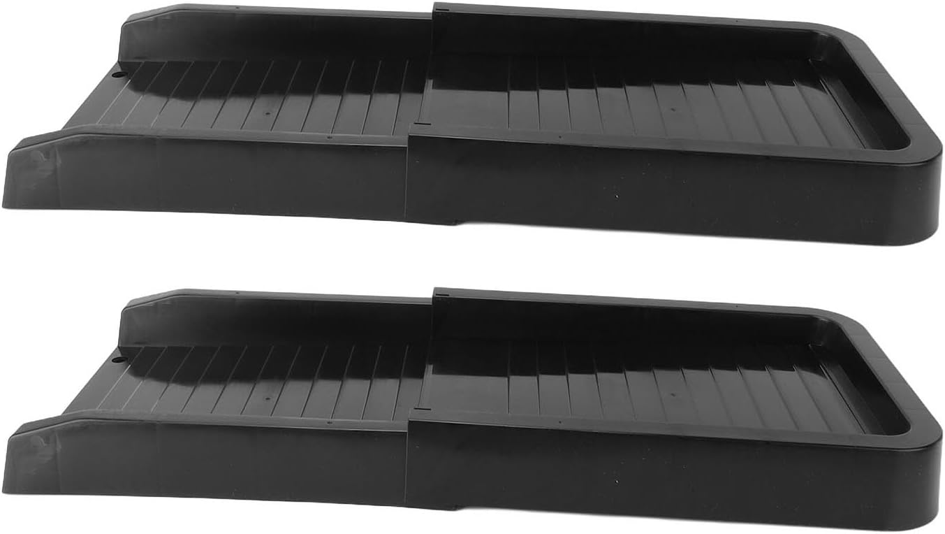 Asixxsix Gutter Downspout Extensions, Ribbed Pattern Efficient Drainage Downspout Diverter, Rain Diverter with Ground Stakes for Foundation Protection