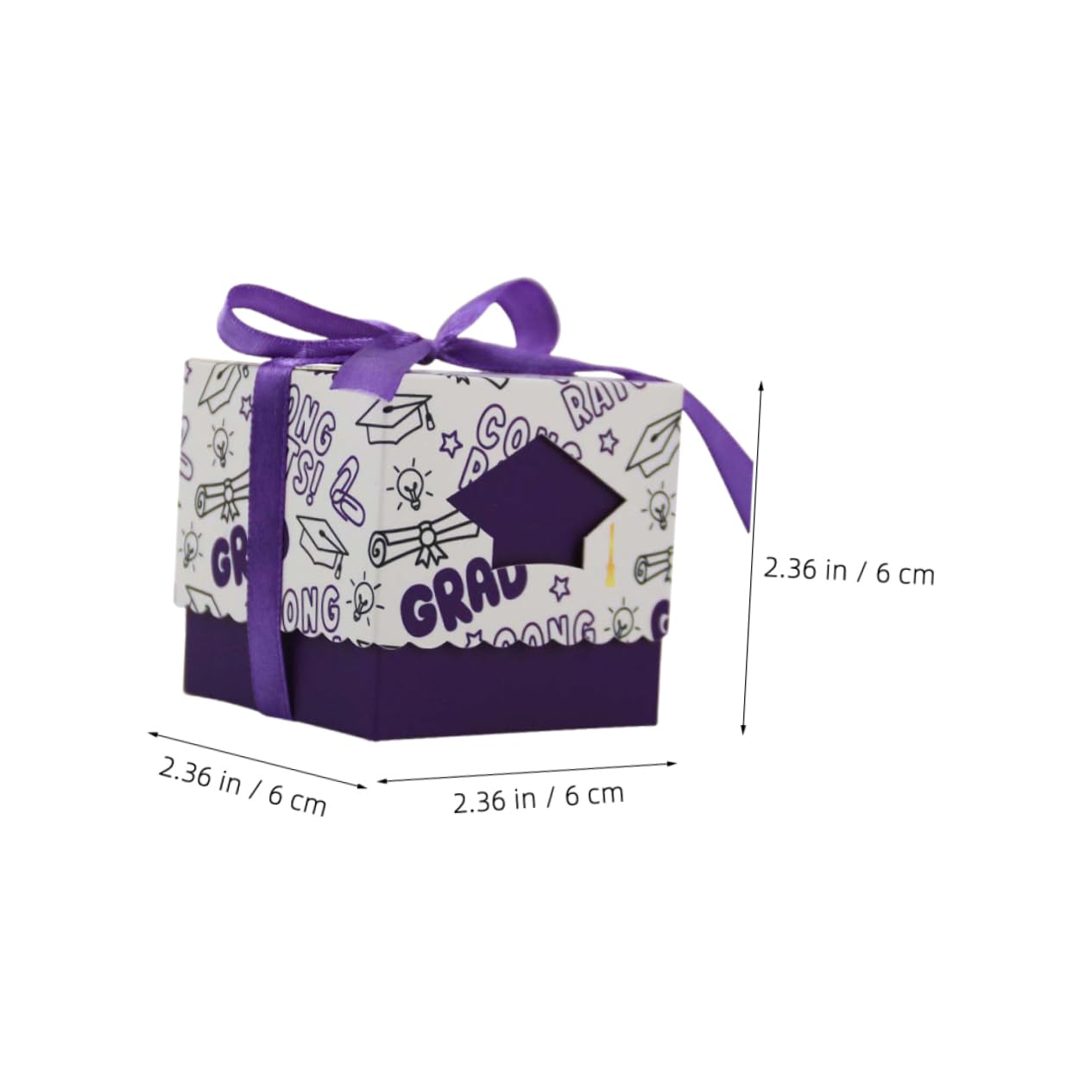 Luxshiny 50stücke Papier-süßigkeitenboxen Für Abschlussfeiern Als Gastgeschenke Und Verpackung Für Leckereien Wie Nüsse Kekse Schokolade Und Bonbons Für Partys Familienfeiern Und Geschenkbo