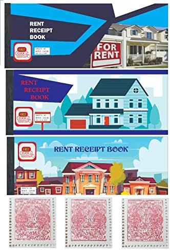 FIRST CLICK Rent Receipt Book Rent Bill Book Set of 2 Size : Rent ...