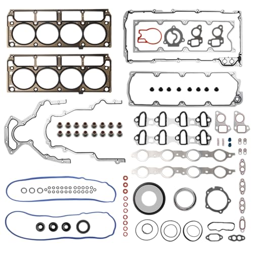 Image of Head Gasket Set, 6.0L, HS26192PT-2, for Chevy Express /Silverado /Tahoe /Trailblazer, for GMC Savana /Sierra /Yukon XL, for Cadillac Escalade, for Hummer H2, for Saab 9-7x,04-13,HS26192PT-4(108pcs)