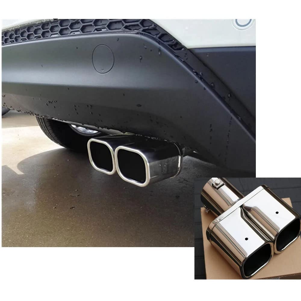 Auto Terminali Tubo Punta di Scarico Marmitta Copertura Silenziatore, per Hyundai Tucson 2015 2016 2017 2018 73MM Accessori per Lo Styling della Modifica Dell'auto