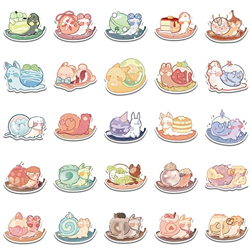 Roadoor Animal Stickers 50Pack, Cartoon Vinyl Decals Kawaii Stickers Diy Water Bottle Flask Cute Stickers For Teens Girls Kids 1 Set 1.97"-2.76" #TOP4