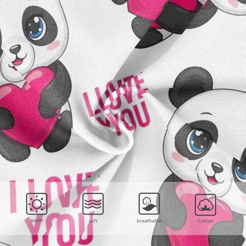 Cute Pandas Eyes Hearts Cotton Toddler Underwear, Underwear for Girls, 2T–8 Years3