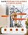 Saker Aluminum Telescoping Extension Ladder, 16.5FT Collapsible Retraction, Lightweight, 330LBS Load Capacity, Portable Multi-Purpose Ladder for Home and Work