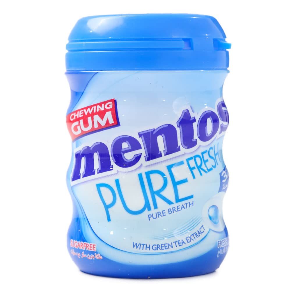 Mentos Pure Breath With Green Tea Extract Fruits Fresh Mint Flavors 32 Drages