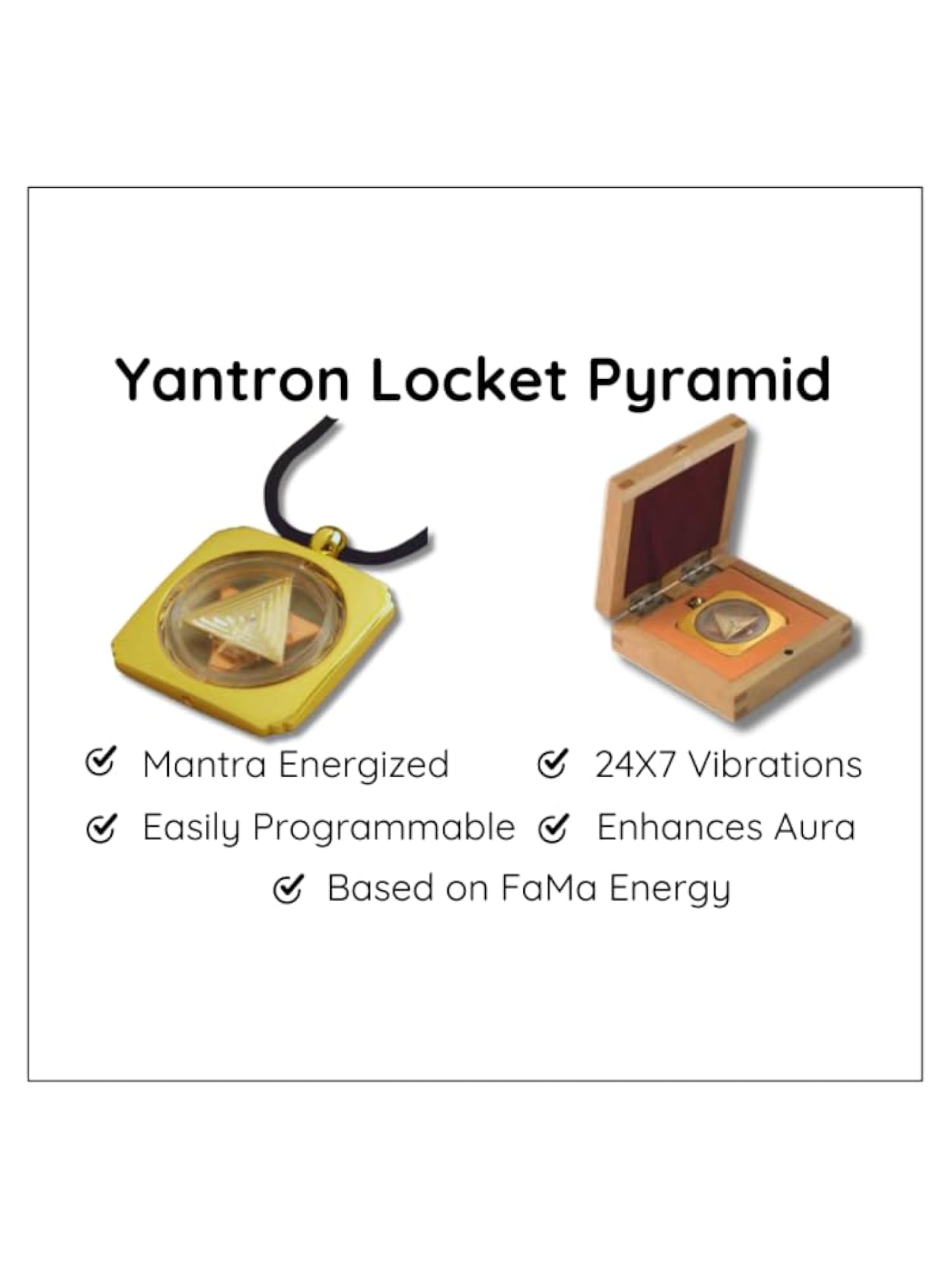 Divine Locket By Jiten Pyramid Positive Vibrations Pendant