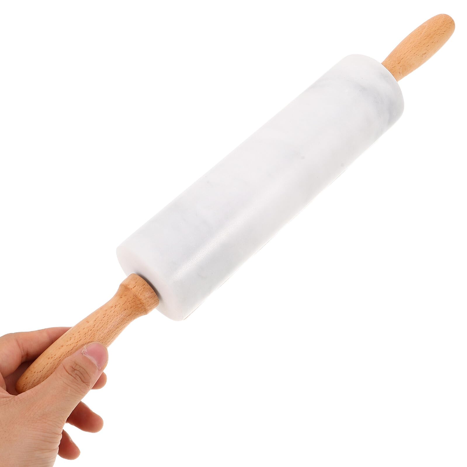 TOYANDONA 3 Piezas Rodillo de Mármol para Hornear Rodillo para Masa Repostería Pizza Pan Fondant Palitos para Amasar de Mármol Antiadherente