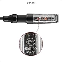 Vista 9 de evermotor Motorcycle Turn Signals Led Rear Light Flashing 12v Universal Blinkers with Waterproof Aluminium Alloy shell for Scooter Ebike Electric