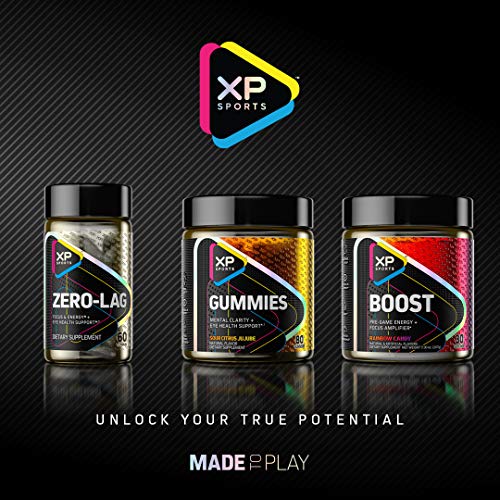 Xp Sports Gummies | Enhanced Mental Clarity And Stress Tolerance + Eye Health Support | Formulated For Esports Athletes, Gamers And Biohackers | Sour Citrus Jujube, 80 Gummies (20 Servings) #TOP7