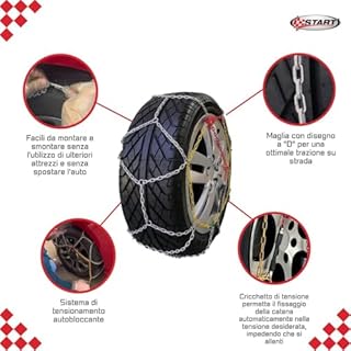 CATENE NEVE START 9 MM-GR.90