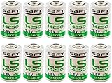 Saft 10 x LS 14250 LS14250 C 12 AA 3.6v Lithium Battery 1200mAh High Capacity