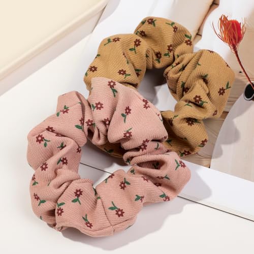 Image of Hair Scrunchies for Women - Hair Ties No Damage Both for Thick Hair or Thin Hair Curl Hair No Crease Scrunchies Ponytail Holder No Hurt Your Hair