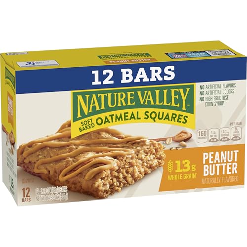 Image of Nature Valley Peanut Butter Soft Baked Oatmeal Squares, 12 ct, 14.88 oz