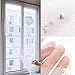 ADGO Moustiquaire Anti-Insectes 150x130 cm + Velcro Transparent pour le Montage, Grille de Protection de Fenêtre Réglable pour Insectes, Moustiques, Mouches, Vers, Ajustement de Taille de Fenêtre DIY