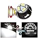 cciyu 10 Pack White T5 Neo Wedge 3 SMD Led Bulbs A/C LED Ligh Dash Base Light Lamps 12V T5/T4.7-12mm Base diameter Replacement fit for 2012 For Chrysler etc.