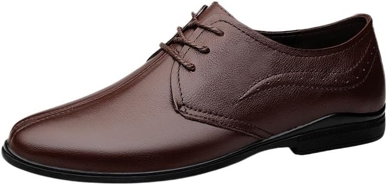 Men's Business Dress Shoes Soft-Soled Versatile Wedding Groom British Shoes for Men