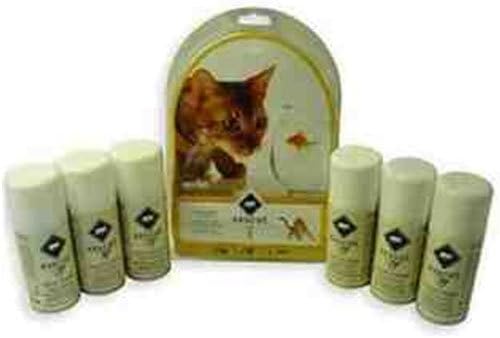 Innotek Multivet Ssscat Automated Cat Deterrent Spray and 6 Unscented Repellent Refills