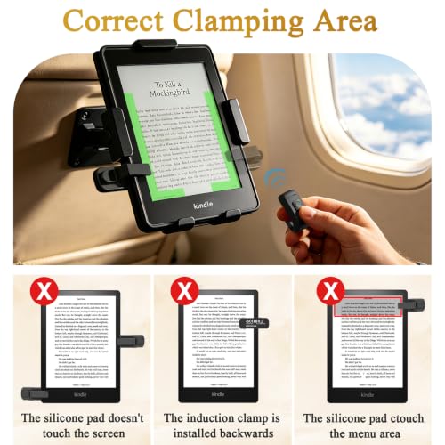 Image of Page Turner Ring for Kindle Paperwhite Oasis Scribe Kobo eReaders, Remote Control Page Turner for iPad iPhone Android Tablets E-Readers, Kindle Accessories for Thick Cases (Black)