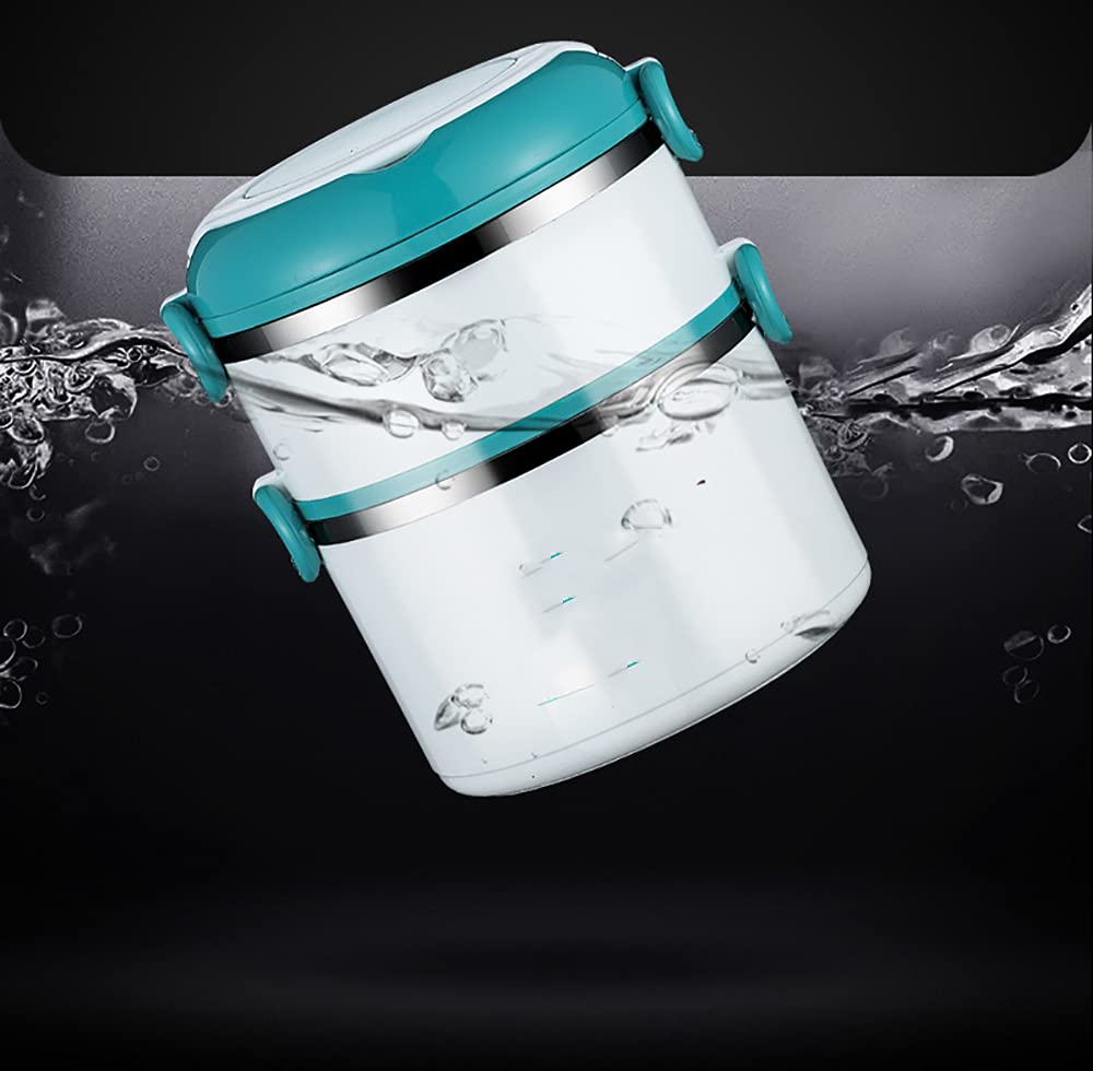 Cajas Bento De Doble Capa, Fiambrera De Acero Inoxidable Engrosada Y Sellada Que Conserva El Calor, Fácil De Limpiar Y De Gran Capacidad para Llevar para Estudiantes Y Adultos