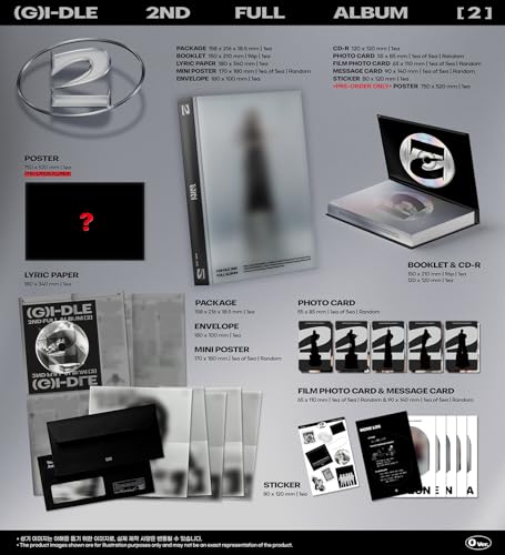 (G)I-DLE album 2 CD Dreamus avec folded poster version 0 pour collectionneur - 2